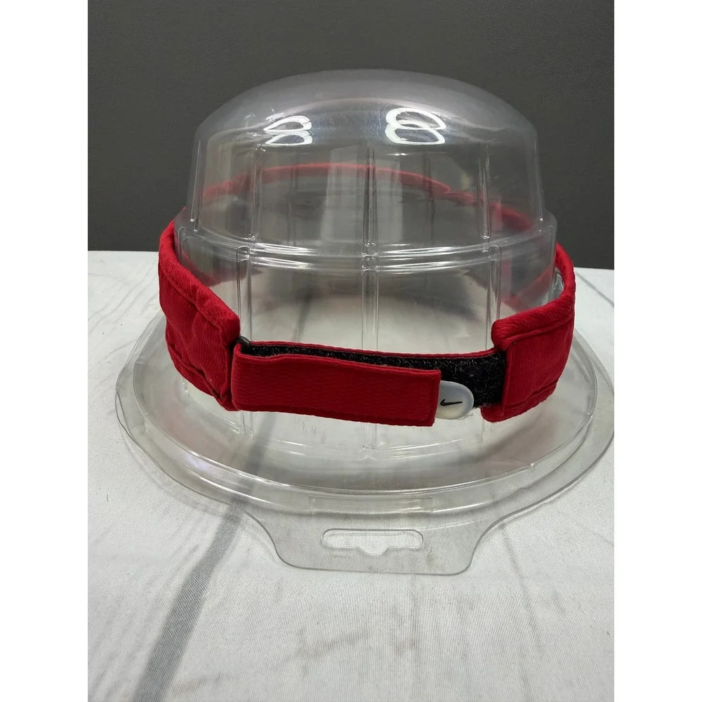 Nike Visor Unisex Red Adjustable Swoosh‎ Logo OSFA